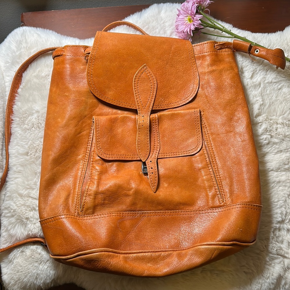 Genuine Leather Backpack Gem